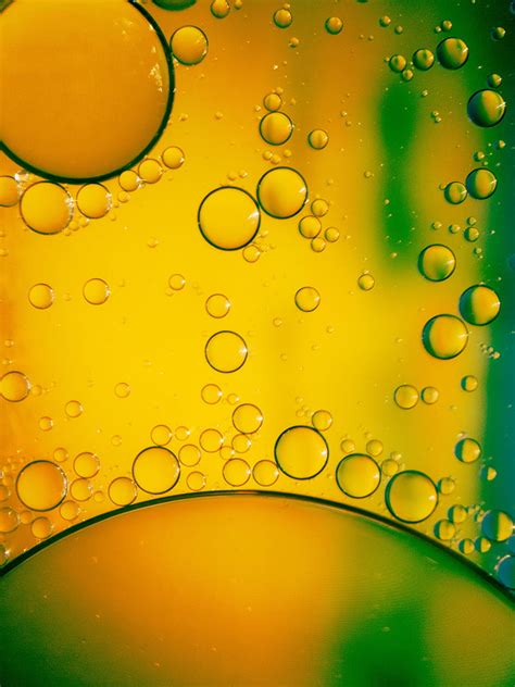 Bubbles Liquid Macro Yellow Green Hd Phone Wallpaper Peakpx