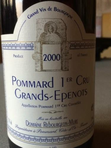 Rebourgeon Mure Pommard 1er Cru Les Grands Epenots Vivino US