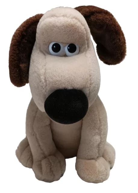 VINTAGE WALLIS Gromit 10 Soft Toy Sitting Gromit Plush 1989 Born To