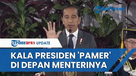 Momen Jokowi Pamer Putranya Lulusan Ipb Seusai Guyoni Menterinya