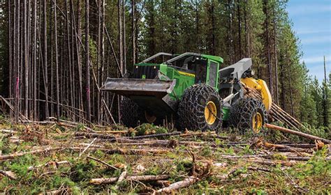 John Deere boosts pulling power for L-Series Skidder - Equipment Journal