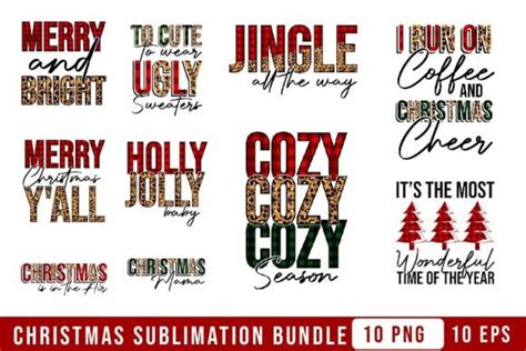 Christmas Sublimation Png Bundle Design Graphic By Trendy T Shirt Store