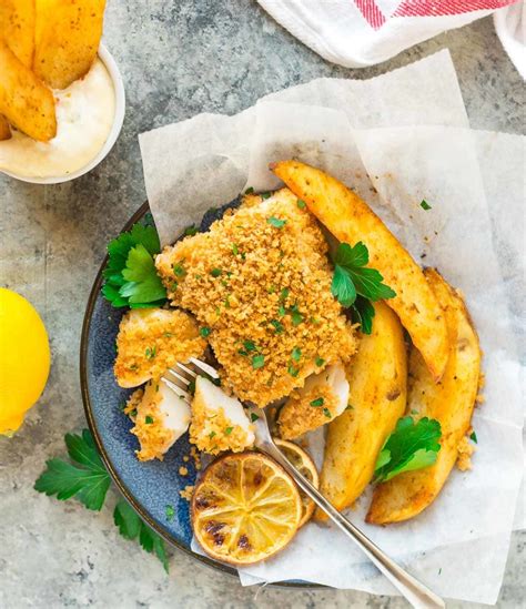 Fish And Chips Healthy Baked Recipe WellPlated