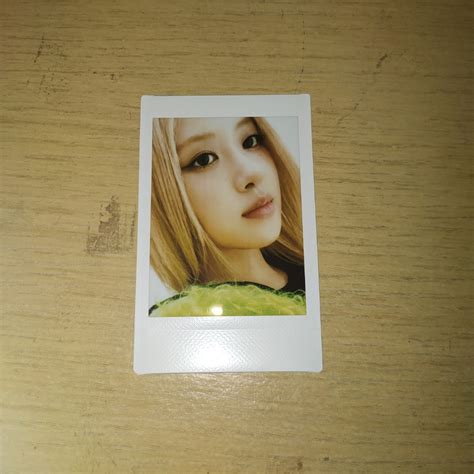 WTS LFB BLACKPINK ROSE BORN PINK KMS 1 0 PHOTOCARD PC POLAROID LISA