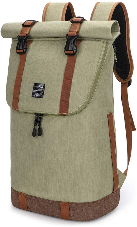 Evervanz Laptop Rucksack Damen Herren Roll Top Wasserdichter