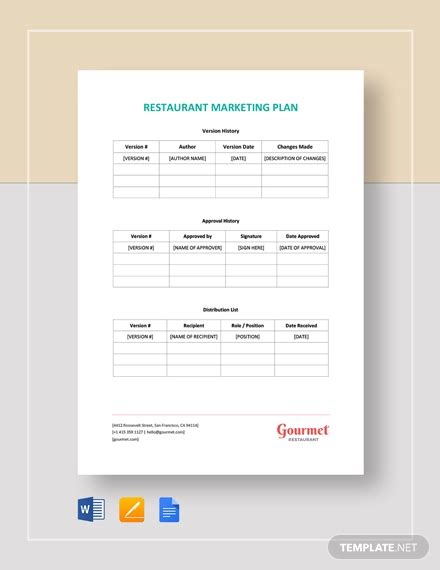 Restaurant Marketing Plan - 12+ Examples, Word, Docs, Pages, How to ...