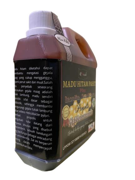 Best Seller Madu Hitam Pahit Insulin Sambiloto Plus Propolis 1 Kg