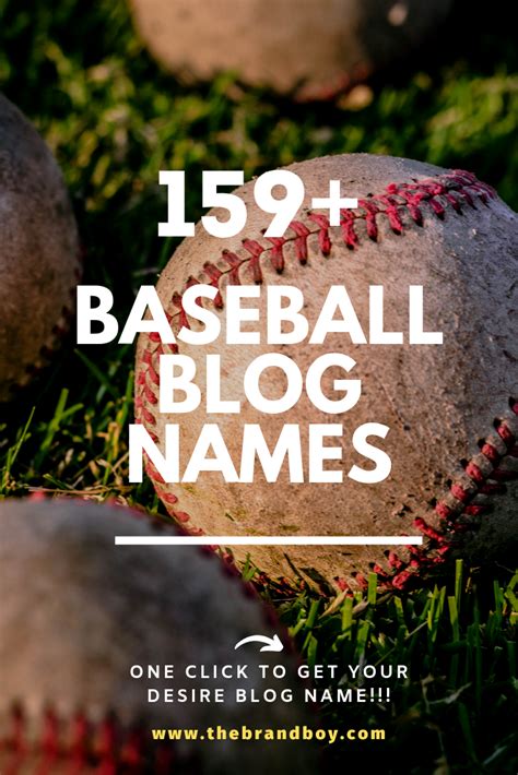 159 Very Catchy Baseball Blog Names Blog Names