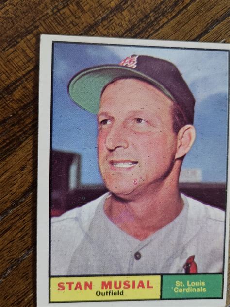 Topps Stan Musial Baseball Card Ex Nm Nice Card Read Desc