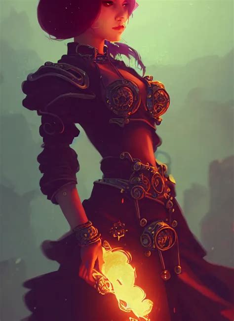 A Beautiful Pyromancer Princess Adorned With Stable Diffusion Openart