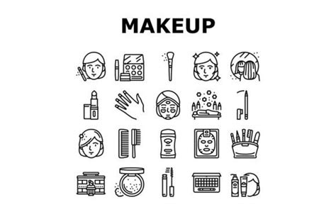 Makeup Cosmetology Procedure Icons Set Graphic By Stockvectorwin