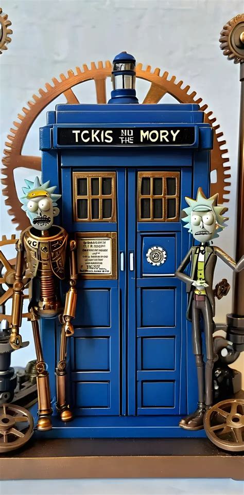 Rick Variants Outside A Tardis Wallpaper By Whitewolf2611 Download On