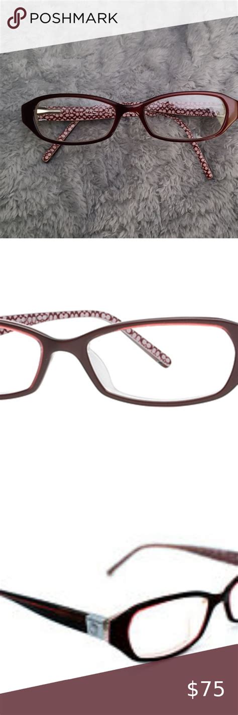 Euc Coach Kennedy 573 Burgundy Eyeglass Frame Pink Eyeglasses Eyeglasses For Women