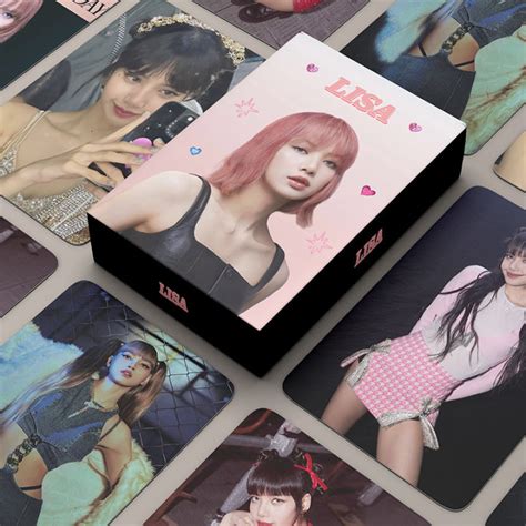 55pcs Box BLACKPINK LISA Photocards LOMO Card Postcard Collection Card