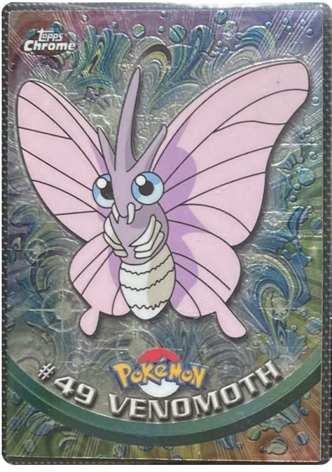 Venomoth Topps Series 1 49 Pokemon Card