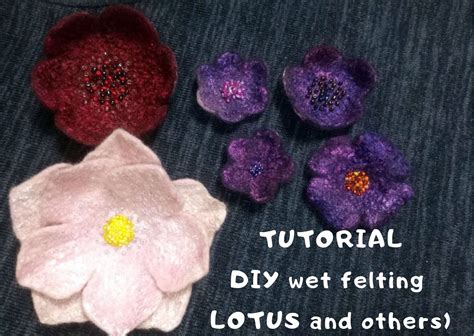 Diy Master Class Tutorial Wet Felted Flowers Many Photos Inspire Uplift