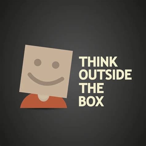 Creative Think Outside The Box Stock Vector Image By Kup