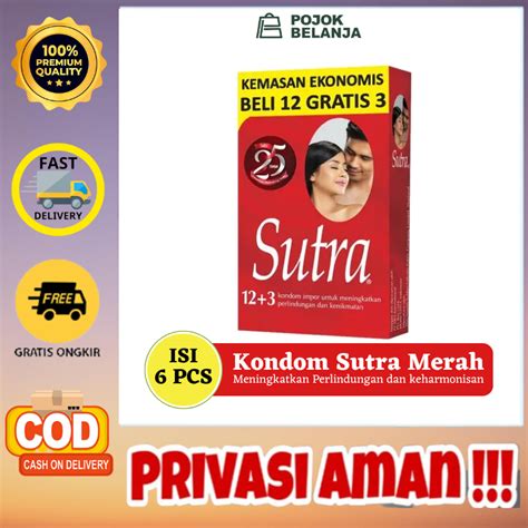 Jual Kondom Sutra Merah Isi Pcs Condom Tipis Shopee Indonesia