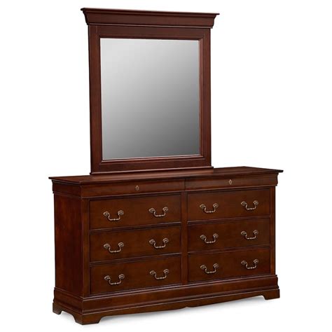 Neo Classic 5 Piece Bedroom Set With Dresser And Mirror American Signature Furniture