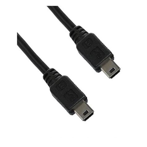 Usb 20 Mini Usb Type B Male To Male Short Cable Cord Black 50cm Shopee Malaysia