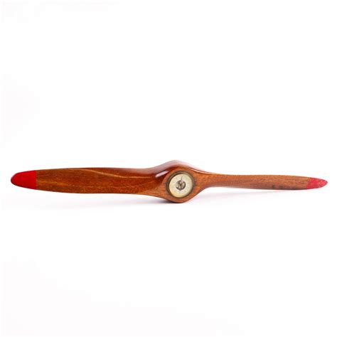 French Art Deco Mahogany Plane Propeller Barometer Auction