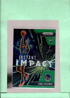 Panini Prizm Instant Impact Prizms Green James Wiseman Mint