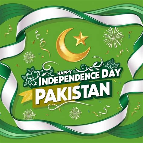 Happy Independence Day Pakistan Premium Ai Generated Image