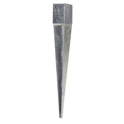 Oz Post T4 600 4 In Square Fence Post Anchor 8ca 30181 The Home Depot