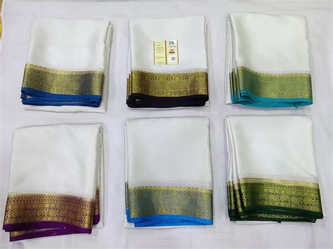 Plain White Pure Mysore Silk Sarees At Rs 6900 Piece In Bengaluru Id