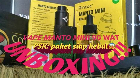 Unboxing Vape Manto Mini Rda Wat Dan Cara Pemasangan Coil Kapas