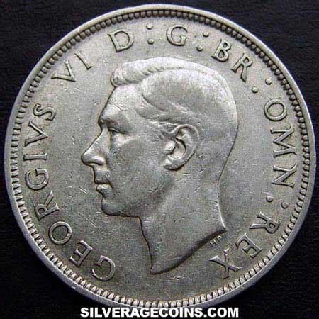 George Vi British Silver Half Crown Silveragecoins