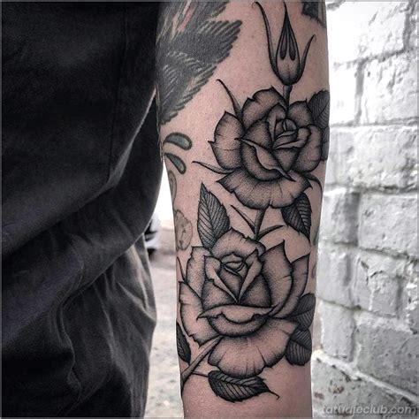 Tatuajes De Rosa En El Brazo Para Hombres Tatuajeclub