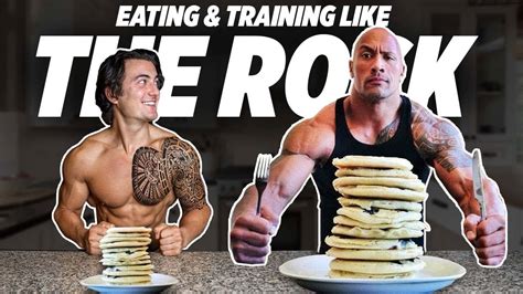 I Tried Dwayne The Rock Johnsons Diet And Workout Youtube