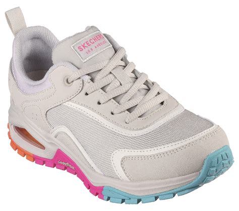 Ripley ZAPATILLAS MUJER SKECHERS URBANAS CREMA UNO TRAIL