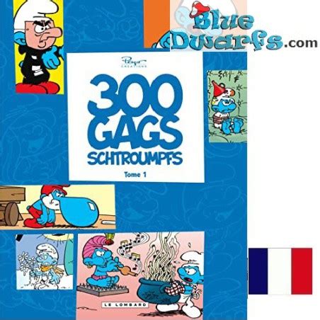 Smurf Comic Book 300 Gags Schtroumpfs Hardcover French Language