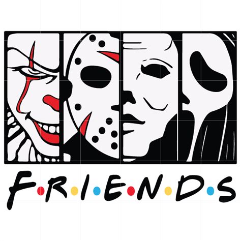 Horror Character Friends Svg Halloween Drawings Halloween Crafts