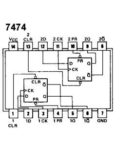 SN74HC74N Dual D Type Flip Flop Logic ICs DIP