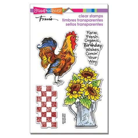 Stampendous Farm Fresh Clear Stamps SSC1436 Paperpads Nl