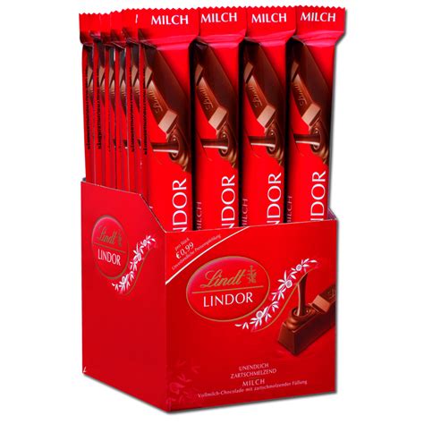 Lindt Lindor Milch Stick 38g Schokolade 24 Stück Süßigkeiten Online