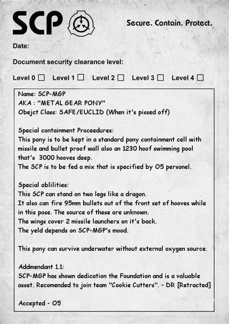 Scp Mgp Document By Scp Cim Founder On Deviantart