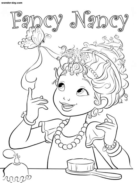 Fancy Nancy Coloring Pages. Best coloring pages for Girls