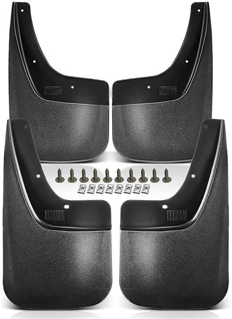 A Premium Set Of 4pcs Mud Flaps Splash Guards Mudguards Mudflaps With Hardware Kits Accessory