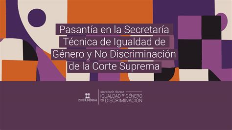 📣 Pasantía En La Secretaría Técnica De Igualdad De Género Y No