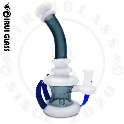 Sirui 3d Horn Glass Smoking Water Pipe Inline Perc Girly Smoking Oil Burner Pipe Oil Rig Dab Rig