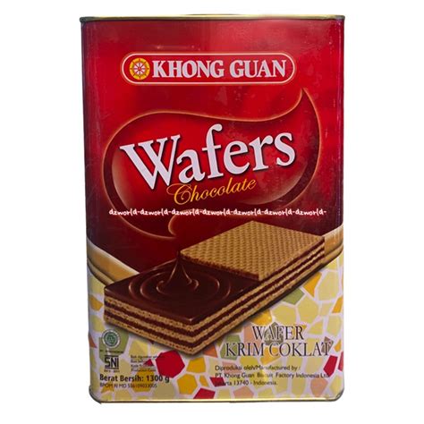 Jual Khong Guan Wafers Chocolate 1300gr Wafer Krim Coklat Khongguan