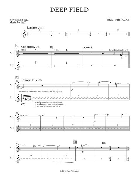 Deep Field Adapted For Wind Ensemble Choir And Smartphone App