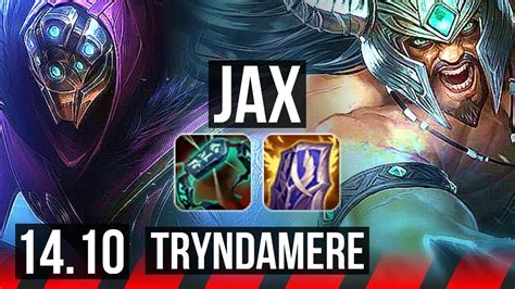 JAX Vs TRYNDAMERE TOP 12 Solo Kills Legendary 14 3 3 EUW Master