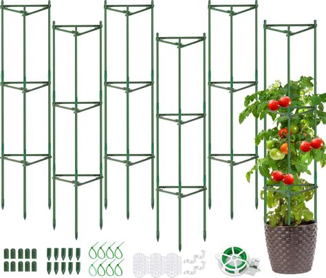 Amazon Alnintte 4 Pack Tomato Cages For Garden Heavy Duty Tomato