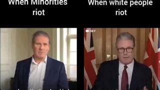 Your Government Hates You White Man When Minorities Riot Vs When