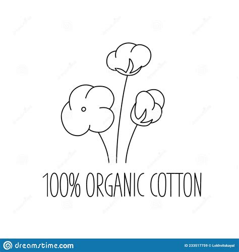 Organic Cotton Handwritten Sign For Eco Friendly Natural Labels For